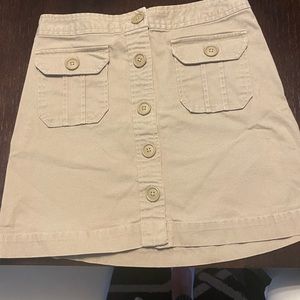 Gap Khaki Wrap skirt